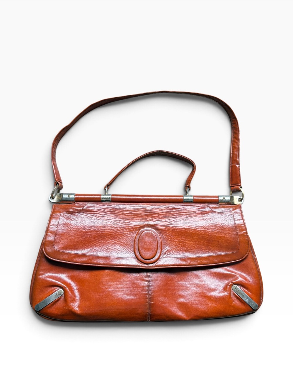 Vintage 1960s/70s Lou Taylor Leather Handbag